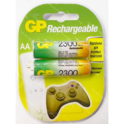 R6, AA, 1.2V 2300mA, GP, Ni-Cd (артикул: 02-0438) R6, AA, 1.2V 2300mA, GP, Ni-Cd (артикул: 02-0438)