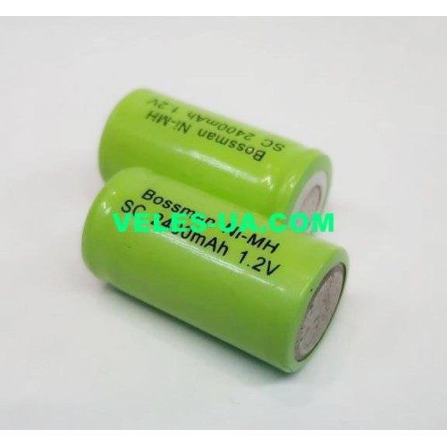 аккум sub-C 2200mAh 1.2V Cd Bossman 23*43 (артикул: 02-1001) аккум sub-C 2200mAh 1.2V Cd Bossman 23*43 (артикул: 02-1001)