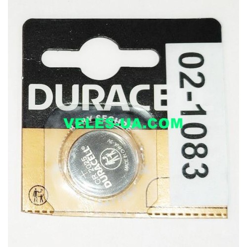 CR2025 3V DURASELL (артикул: 02-1083) CR2025 3V DURASELL (артикул: 02-1083)
