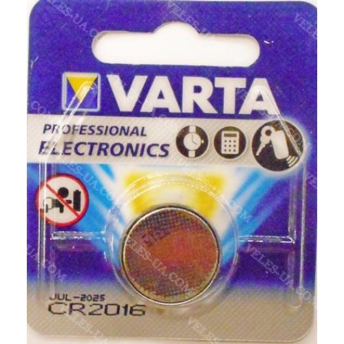 CR2016 3V Varta , Renata (артикул: 02-1096) CR2016 3V Varta , Renata (артикул: 02-1096)
