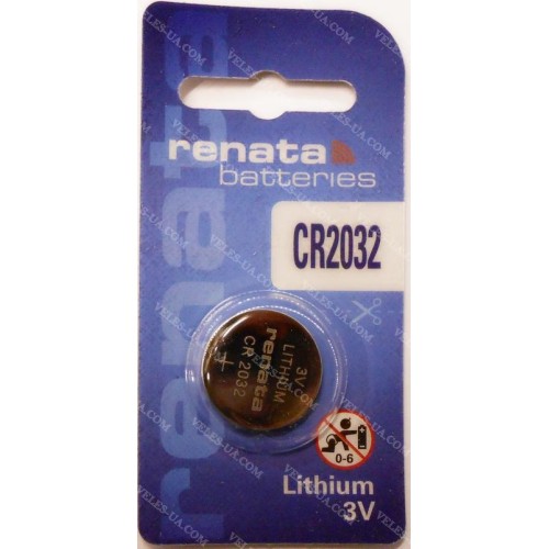 CR2032 3V Renata (артикул: 02-1097) CR2032 3V Renata (артикул: 02-1097)