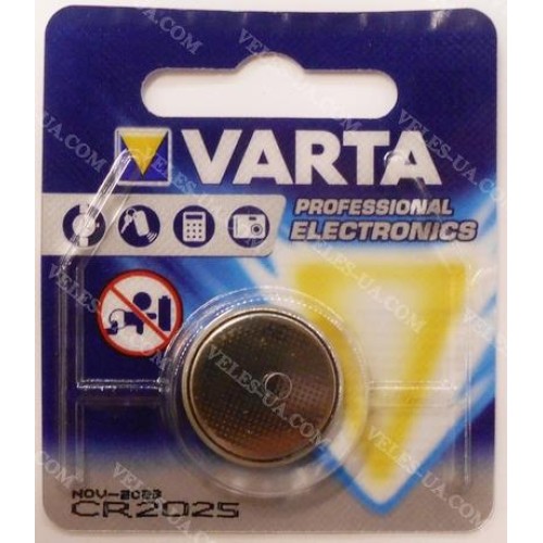 CR2025 3V Varta, Renata (артикул: 02-1100) CR2025 3V Varta, Renata (артикул: 02-1100)