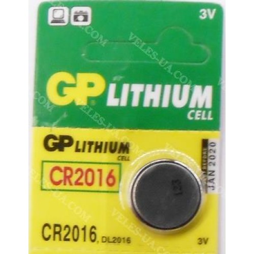 CR2016 3V GP (артикул: 02-1102) CR2016 3V GP (артикул: 02-1102)