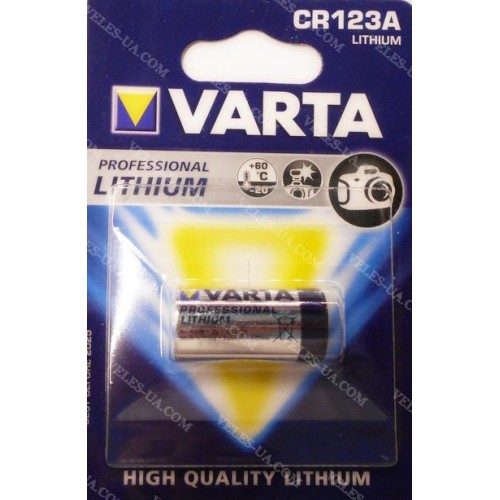 CR123A VARTA (артикул: 02-1105) CR123A VARTA (артикул: 02-1105)