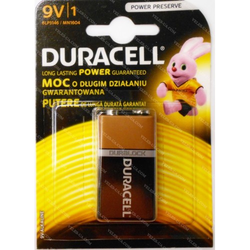 6LR61 9v Durasell (артикул: 02-1116) 6LR61 9v Durasell (артикул: 02-1116)