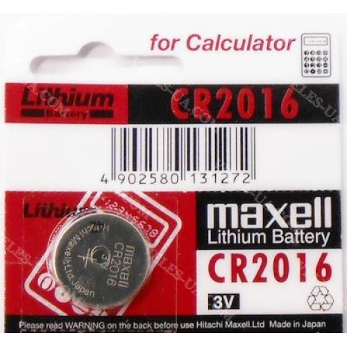 CR2016 3V Maxell (артикул: 02-1165) CR2016 3V Maxell (артикул: 02-1165)