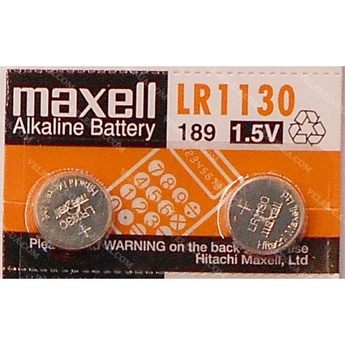 G10 389A, 189, LR1130 Maxell (артикул: 02-1258) G10 389A, 189, LR1130 Maxell (артикул: 02-1258)