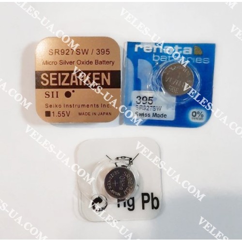 G 7 SR927 60mAh (срібло) Renata, Seizaiken (артикул: 02-1268) G 7 SR927 60mAh (срібло) Renata, Seizaiken (артикул: 02-1268)