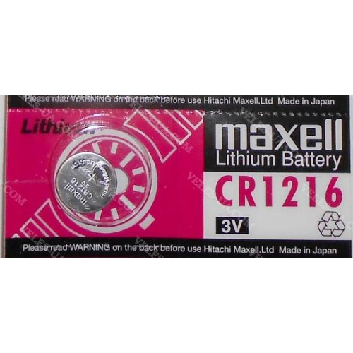 CR1216 3V Maxell (артикул: 02-1295) CR1216 3V Maxell (артикул: 02-1295)