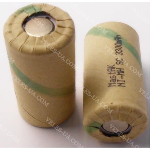 аккум sub-C 3300mAh 1.2V Cd MastAK 23*43 (артикул: 02-1302) аккум sub-C 3300mAh 1.2V Cd MastAK 23*43 (артикул: 02-1302)