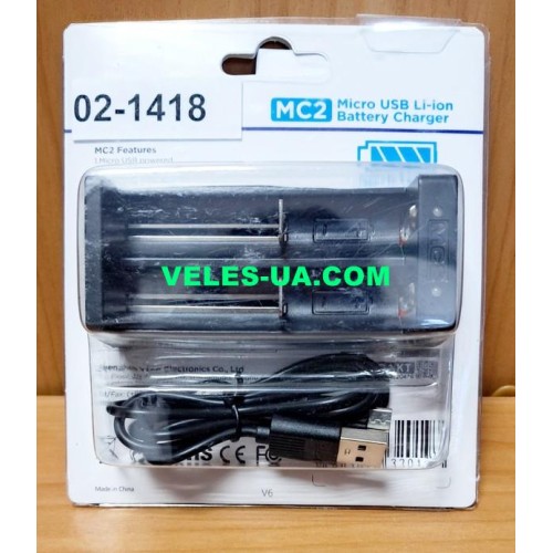 ЗП Авто- Li-3.6, 4.2V/0.5A для 1-2шт 18650 - 10440, XTAR MC2 (артикул: 02-1418) ЗП Авто- Li-3.6, 4.2V/0.5A для 1-2шт 18650 - 10440, XTAR MC2 (артикул: 02-1418)