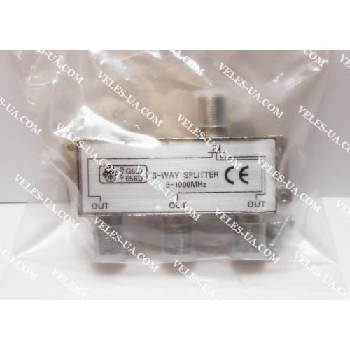 3-WAY Spliter дільник на 3TV німці (артикул: 03-0062.) 3-WAY Spliter дільник на 3TV німці (артикул: 03-0062.)