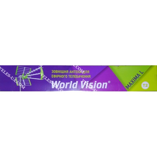 Антена зовнішня DVB-T2 Хвиля широкополосна, AL, Алігатор, World Vision Maximal L, UA 16дБ, 0,96m (артикул: 03-1206.) Антена зовнішня DVB-T2 Хвиля широкополосна, AL, Алігатор, World Vision Maximal L, UA 16дБ, 0,96m (артикул: 03-1206.)