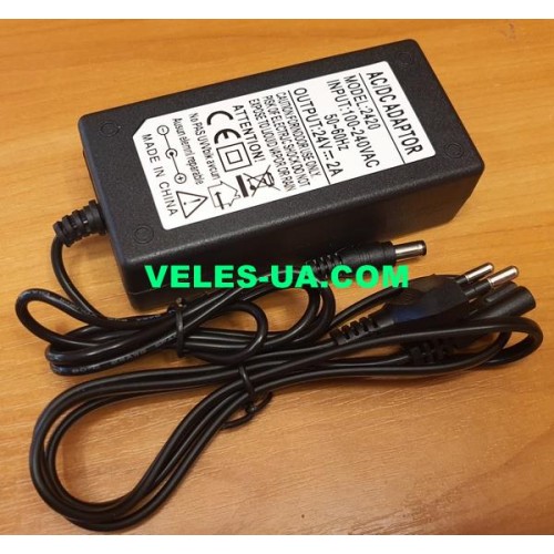 БЖ AC220V/DC 24V 2.0A 48Вт IP20 корпус-як ноут. (з кабелем + шт.d2,5/d5,5 кор.) (артикул: 07-0301.) БЖ AC220V/DC 24V 2.0A 48Вт IP20 корпус-як ноут. (з кабелем + шт.d2,5/d5,5 кор.) (артикул: 07-0301.)