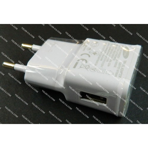БЖ з USB вих 5V, Iнагр=2,0A ( 1шт Гн. USB ) model: SAMSUNG ETA-U90EWE W/BK (артикул: 07-2063.) БЖ з USB вих 5V, Iнагр=2,0A ( 1шт Гн. USB ) model: SAMSUNG ETA-U90EWE W/BK (артикул: 07-2063.)