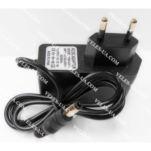 БЖ AC220V/DC 3V 1 A корпус-вилка (шт.d5,5/2,5) model: YXK-0310 (артикул: 07-2167.) БЖ AC220V/DC 3V 1 A корпус-вилка (шт.d5,5/2,5) model: YXK-0310 (артикул: 07-2167.)