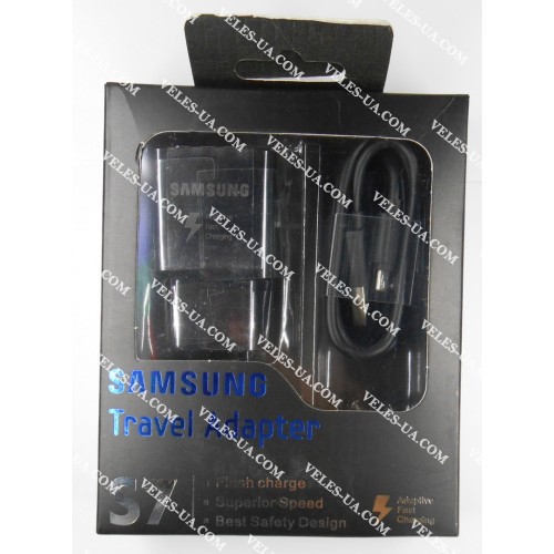 БЖ з USB вих 5V, Iнагр=2,0A ( 1шт Гн. USB + каб шт.mikroUSB) model:Samsung S7, коробка, чорний (артикул: 07-2177.BK) БЖ з USB вих 5V, Iнагр=2,0A ( 1шт Гн. USB + каб шт.mikroUSB) model:Samsung S7, коробка, чорний (артикул: 07-2177.BK)