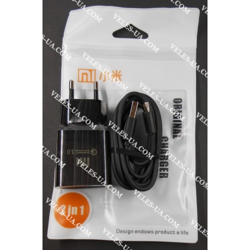БЖ з USB вих 5V, Quick-3.0 Iнагр=2,5A ( 1шт Гн. USB + каб.шт.mikroUSB) model: MI MDY-08, BK, кульок (артикул: 07-2202.BK) БЖ з USB вих 5V, Quick-3.0 Iнагр=2,5A ( 1шт Гн. USB + каб.шт.mikroUSB) model: MI MDY-08, BK, кульок (артикул: 07-2202.BK)