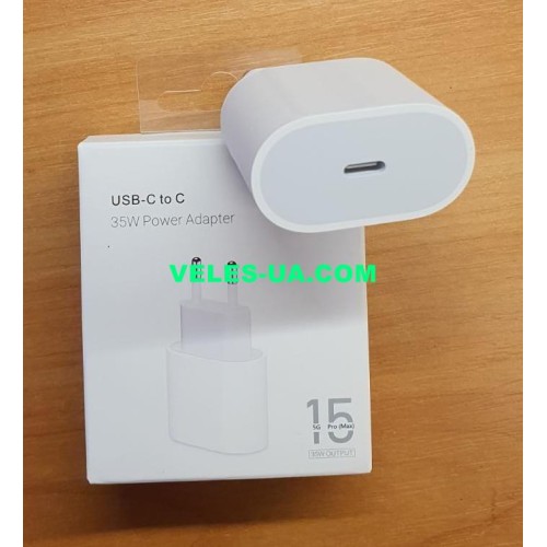 БЖ з USB вих 5V, Quick-3.0+PD Iнагр=3A (1шт.Гн.Type-C) 35W A2347 iPhone original (артикул: 07-2245.) БЖ з USB вих 5V, Quick-3.0+PD Iнагр=3A (1шт.Гн.Type-C) 35W A2347 iPhone original (артикул: 07-2245.)
