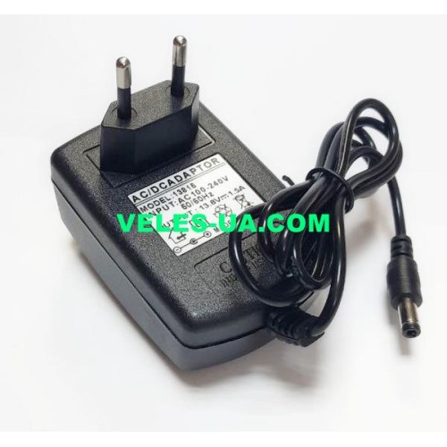 БЖ AC220V/DC 13.8V 1.5A корпус-вилка (шт.d5,5/2,1) (артикул: 07-2303.) БЖ AC220V/DC 13.8V 1.5A корпус-вилка (шт.d5,5/2,1) (артикул: 07-2303.)