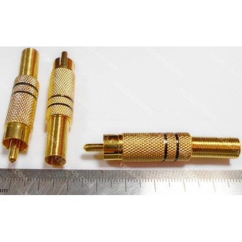 штекер RCA метал GOLD BK, під кабель (артикул: 08-0066.BK) штекер RCA метал GOLD BK, під кабель (артикул: 08-0066.BK)