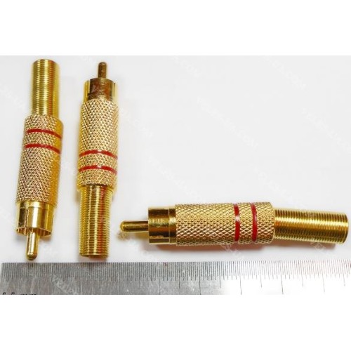 штекер RCA метал GOLD RD, під кабель (артикул: 08-0066.RD) штекер RCA метал GOLD RD, під кабель (артикул: 08-0066.RD)