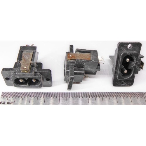 Гніздо мережеве AC 220V монт, 2pin п/шнур (артикул: 08-0148.) Гніздо мережеве AC 220V монт, 2pin п/шнур (артикул: 08-0148.)
