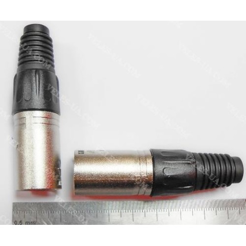 Штекер CANON 3pin TIP-II BK, під кабель (артикул: 08-0183.BK) Штекер CANON 3pin TIP-II BK, під кабель (артикул: 08-0183.BK)