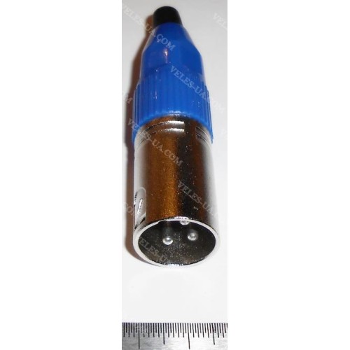 Штекер CANON 3pin TIP-II BL, під кабель (артикул: 08-0183.BL) Штекер CANON 3pin TIP-II BL, під кабель (артикул: 08-0183.BL)