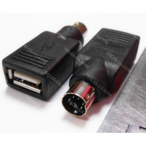 перехідник Штекер mini din 6 pin x Гніздо USB тип А (артикул: 08-0300.) перехідник Штекер mini din 6 pin x Гніздо USB тип А (артикул: 08-0300.)