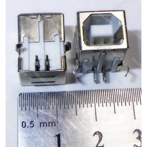 Гніздо USB-2.0 тип В монтажне (артикул: 08-0492.) Гніздо USB-2.0 тип В монтажне (артикул: 08-0492.)