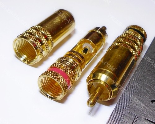 Штекер RCA метал gold d8,5mm ЧОРНИЙ (артикул: 08-0724.BK) Штекер RCA метал gold d8,5mm ЧОРНИЙ (артикул: 08-0724.BK)