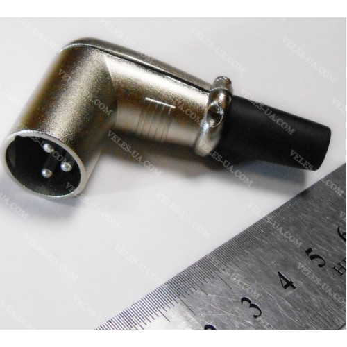 Штекер CANON 3pin Г-подібний, корпус метал, під кабель (артикул: 08-0828.) Штекер CANON 3pin Г-подібний, корпус метал, під кабель (артикул: 08-0828.)