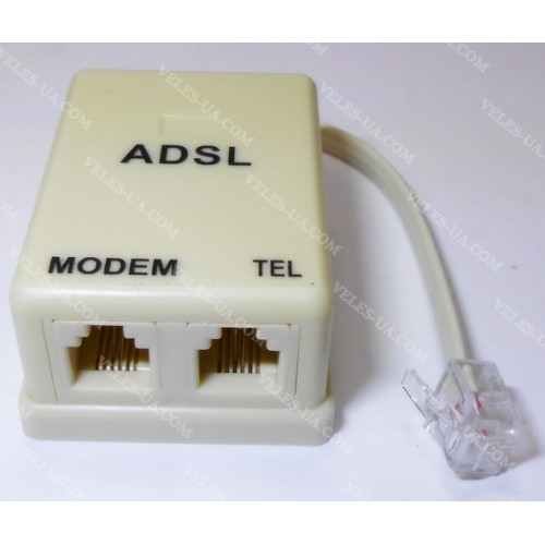 Сплітер ADSL з телеф. Каб 0,1м (артикул: 08-0851.) Сплітер ADSL з телеф. Каб 0,1м (артикул: 08-0851.)