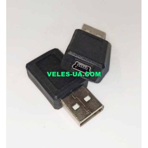 перехідник штекер USB-2.0 А - гніздо mini USB 5pin (артикул: 08-0898.) перехідник штекер USB-2.0 А - гніздо mini USB 5pin (артикул: 08-0898.)