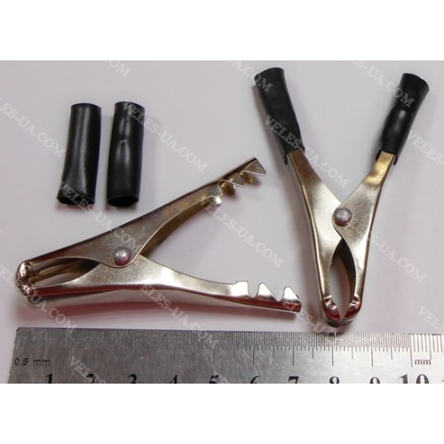 Крокодил 15 А L=70mm ЧОРНИЙ (артикул: 08-0924.BK) Крокодил 15 А L=70mm ЧОРНИЙ (артикул: 08-0924.BK)