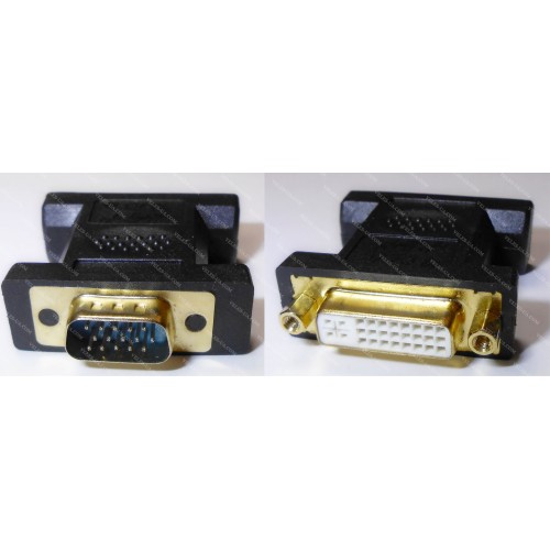 перехідник Гніздо DVI(24+5) х Штекер VGA, gold, пластик (артикул: 08-1053.) перехідник Гніздо DVI(24+5) х Штекер VGA, gold, пластик (артикул: 08-1053.)