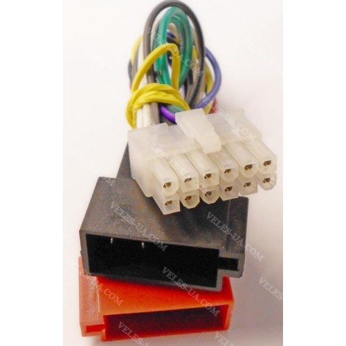 KENWOOD 12 PIN, до CD плеєра + ISO гніздо/2 (артикул: 08-1075.) KENWOOD 12 PIN, до CD плеєра + ISO гніздо/2 (артикул: 08-1075.)