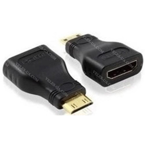 перехідник Штекер mini HDMI х Гніздо HDMI , gold (артикул: 08-1168.) перехідник Штекер mini HDMI х Гніздо HDMI , gold (артикул: 08-1168.)