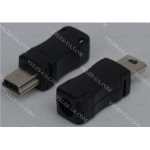 Штекер mini USB(5pin) в пласт. корпусі під кабель (артикул: 08-1193.) Штекер mini USB(5pin) в пласт. корпусі під кабель (артикул: 08-1193.)