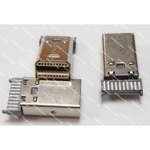 Штекер mini Display Port монтажний, пайка на кабель (артикул: 08-1211.) Штекер mini Display Port монтажний, пайка на кабель (артикул: 08-1211.)