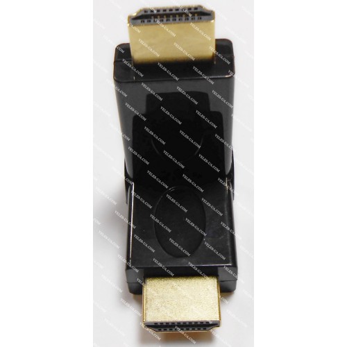 перехідник Штекер HDMI х Штекер HDMI поворотний до 180град., gold (артикул: 08-1347.) перехідник Штекер HDMI х Штекер HDMI поворотний до 180град., gold (артикул: 08-1347.)