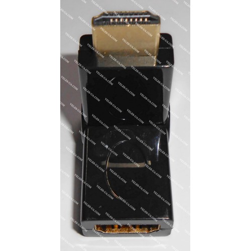 перехідник Штекер HDMI х Гніздо HDMI поворотний до 180град, gold (артикул: 08-1352.) перехідник Штекер HDMI х Гніздо HDMI поворотний до 180град, gold (артикул: 08-1352.)