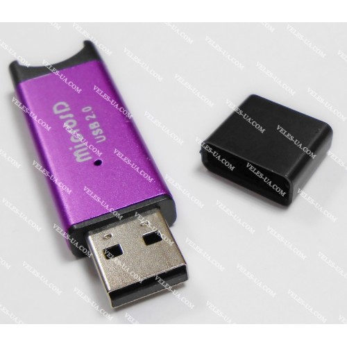 перехідник Штекер USB 2.0 x MicroSD, фіолетовий (артикул: 08-1371.) перехідник Штекер USB 2.0 x MicroSD, фіолетовий (артикул: 08-1371.)