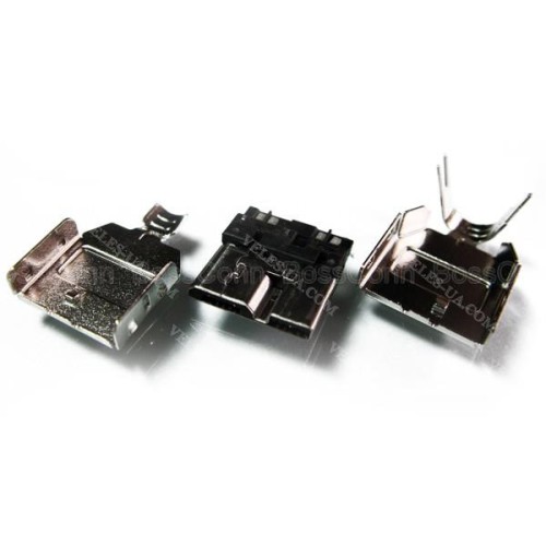 Штекер mikro USB-3.0 тип B, корпус метал, пайка, під провід (артикул: 08-1400.) Штекер mikro USB-3.0 тип B, корпус метал, пайка, під провід (артикул: 08-1400.)