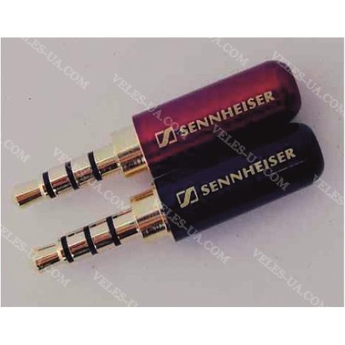 штекер d3,5 / 4p стерео метал GOLD, d4.5mm, чорний, під кабель, SENNHEISER (артикул: 08-1411.BK) штекер d3,5 / 4p стерео метал GOLD, d4.5mm, чорний, під кабель, SENNHEISER (артикул: 08-1411.BK)
