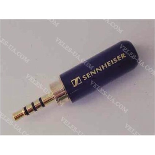 штекер d2,5 / 4p стерео метал GOLD, d4.0mm, під кабель, SENNHEISER (артикул: 08-1413.) штекер d2,5 / 4p стерео метал GOLD, d4.0mm, під кабель, SENNHEISER (артикул: 08-1413.)