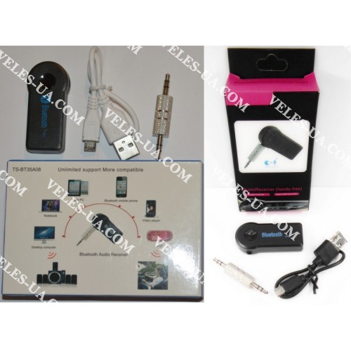 USB адаптор Bluetooth, Шт. USB-2.0 A х гн. mikro USB 5pin + гн. 3.5 стерео, Audio Reciver, BT-350 (артикул: 08-1441.) USB адаптор Bluetooth, Шт. USB-2.0 A х гн. mikro USB 5pin + гн. 3.5 стерео, Audio Reciver, BT-350 (артикул: 08-1441.)