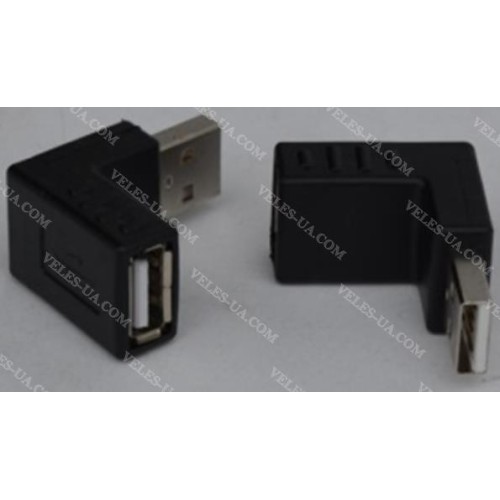 перехідник Штекер USB-2.0 A х Гніздо USB A , КУТОВИЙ (артикул: 08-1497.) перехідник Штекер USB-2.0 A х Гніздо USB A , КУТОВИЙ (артикул: 08-1497.)