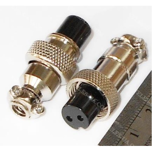 GX12, Гніздо (F) мікрофонне d12mm, 2 pin, під шнур (артикул: 08-1562.) GX12, Гніздо (F) мікрофонне d12mm, 2 pin, під шнур (артикул: 08-1562.)
